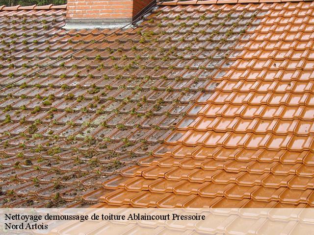 Nettoyage demoussage de toiture  ablaincourt-pressoire-80320 Nord Artois