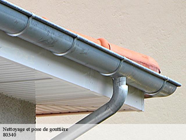 Nettoyage et pose de gouttière 80340