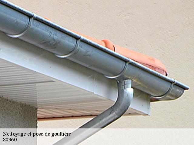 Nettoyage et pose de gouttière 80360